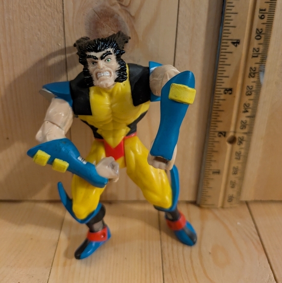 Marvel Wolverine Action Figure - Blue, Yellow, Red - Picture 1 of 3